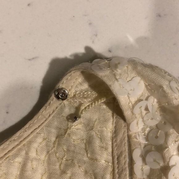 J Crew black and cream sequin top - Picture 6 of 8